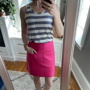 J.Crew mini skirt in double serge wool.